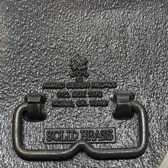 Machinist Metal Lathe Calipers Vice Tools Bench Solid Brass Vintage Belt Buckle - Picture 6 of 6